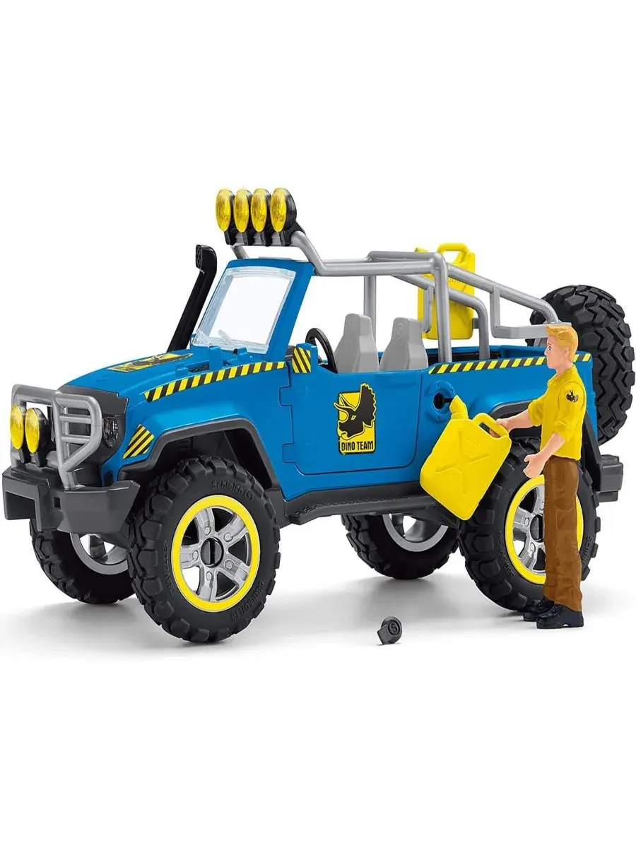 Игровой набор «Внедорожник с динозаврами и аванпостом динозавров» Schleich — изображение 4 из 8, мульти