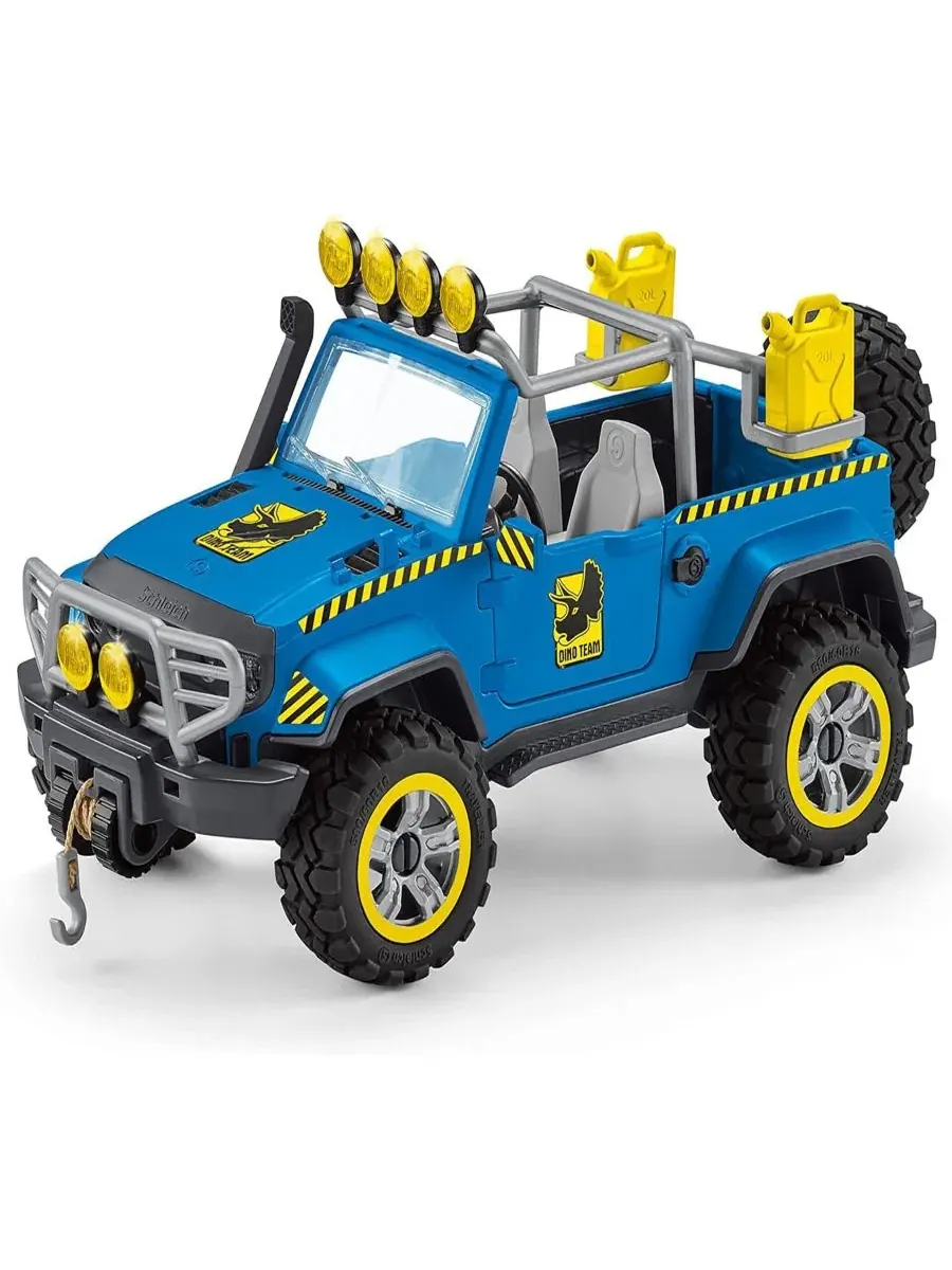 Игровой набор «Внедорожник с динозаврами и аванпостом динозавров» Schleich — изображение 5 из 8, мульти