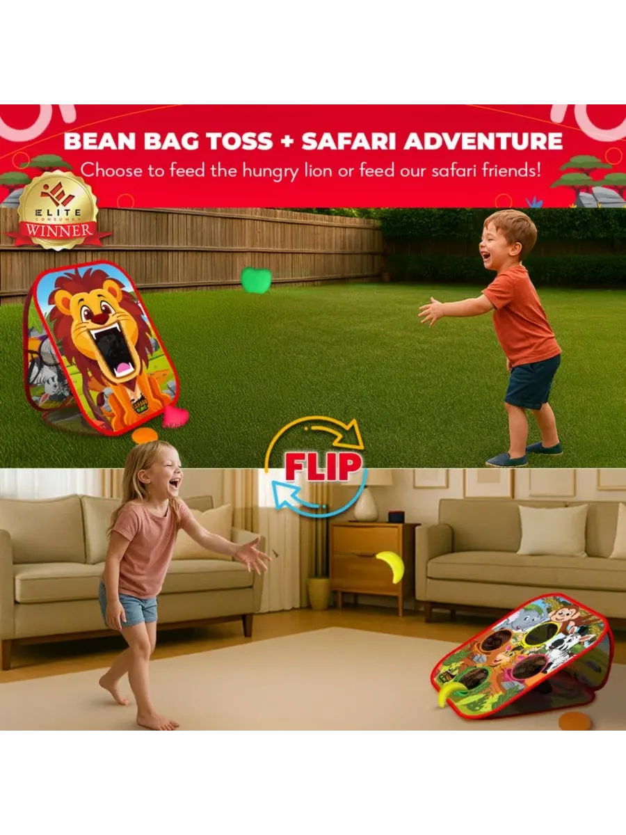 Настольная игра-корнхол 2-в-1 Safari Sling SWOOC — изображение 2 из 6, мульти