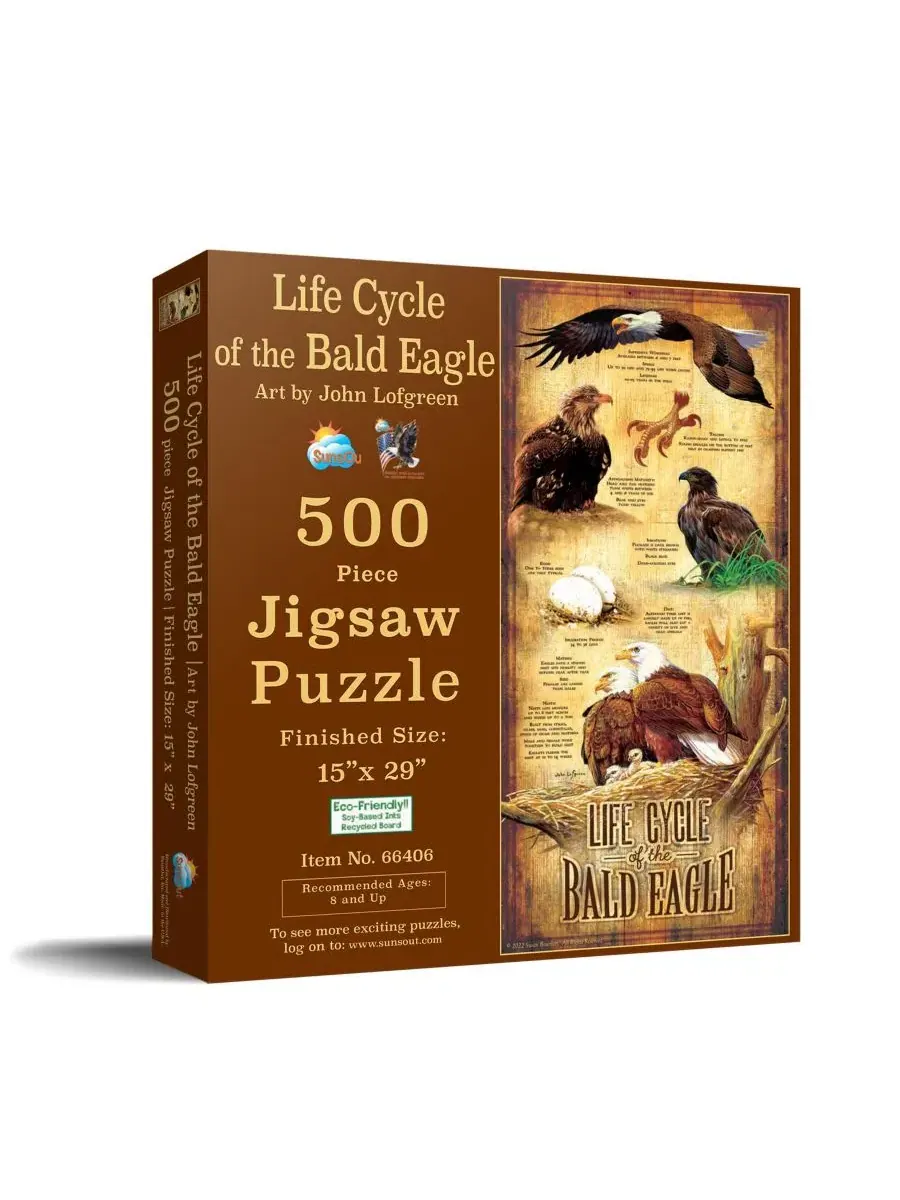 Пазл 500 элементов «Life Cycle of the Bald Eagle» SunsOut