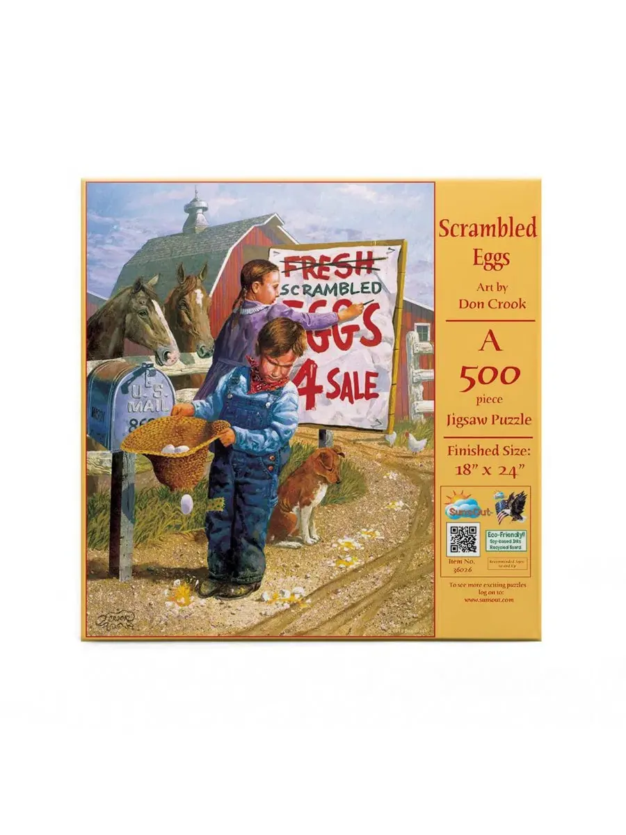 Пазл Scrambled Eggs 500 элементов SunsOut — изображение 4 из 5, нет цвета