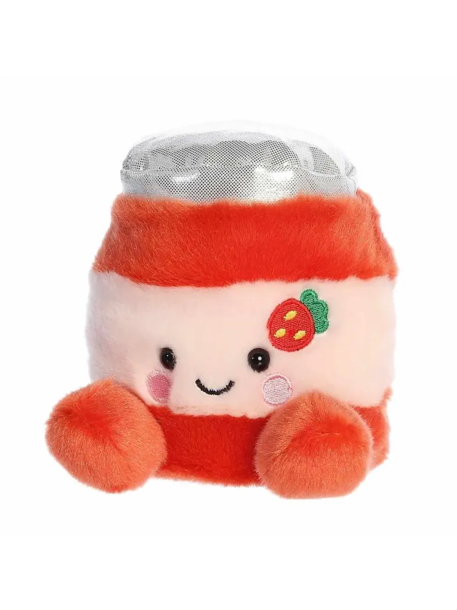 Миниатюрная плюшевая игрушка JJ Strawberry Jelly Palm Pals, красная, 11 см Aurora — изображение 6 из 6, красный