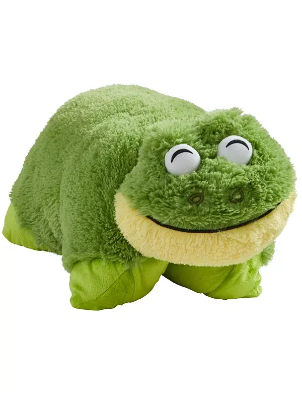 Фирменная мягкая игрушка в виде лягушки Pillow Pets — зеленый