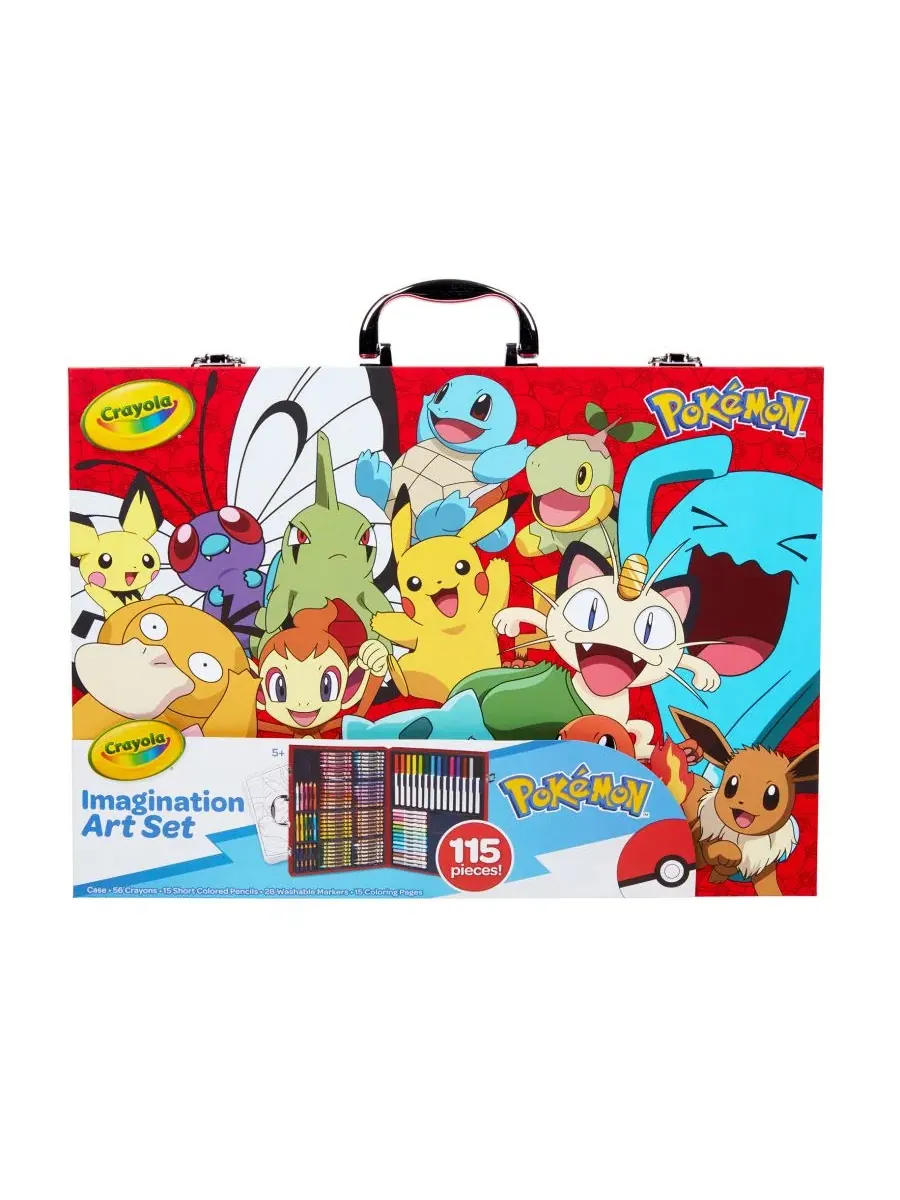 Набор для творчества Pokémon Imagination, 115 предметов Crayola