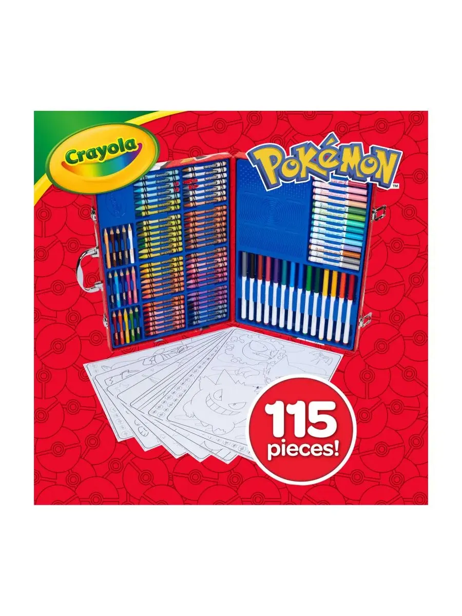Набор для творчества Pokémon Imagination, 115 предметов Crayola — изображение 2 из 8, мульти