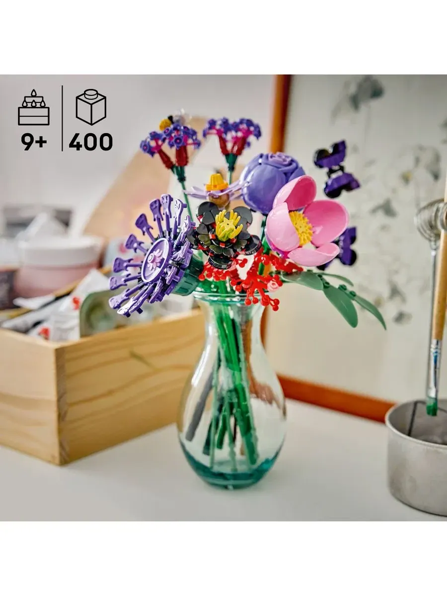 Конструктор LEGO Botanicals Olivia Rodrigo's Flower Bouquet, 400 деталей — изображение 3 из 6, нет цвета
