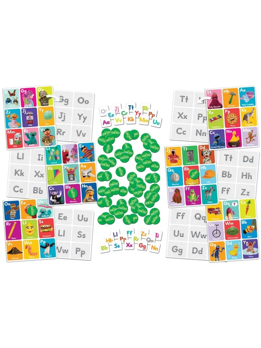 Настольная игра «Алфавитное бинго» Sesame Street Alphabet Bingo MasterPieces Puzzles — изображение 3 из 3, мульти