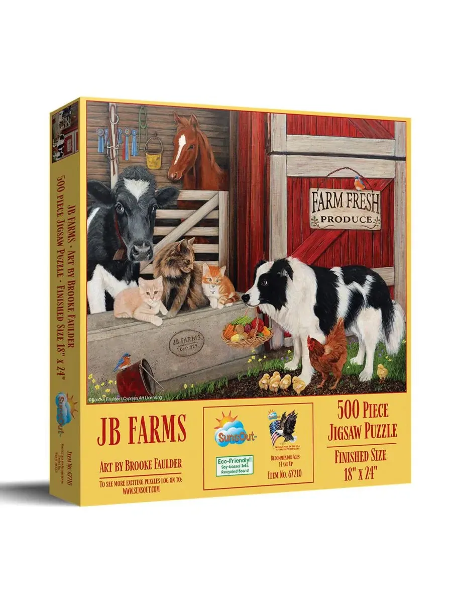 Пазл 500 деталей JB Farms SunsOut, 45×61 см