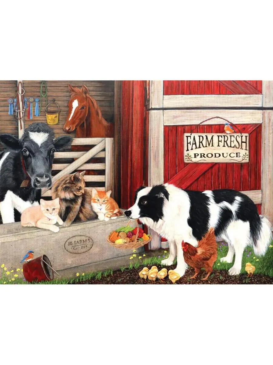 Пазл 500 деталей JB Farms SunsOut, 45×61 см — изображение 2 из 5, нет цвета