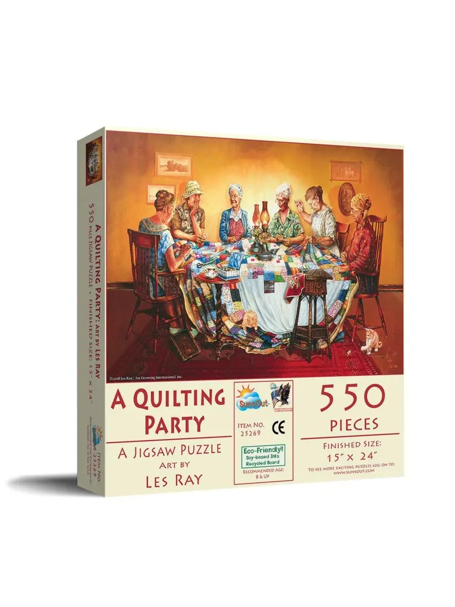 Пазл 550 элементов A Quilting Party SunsOut