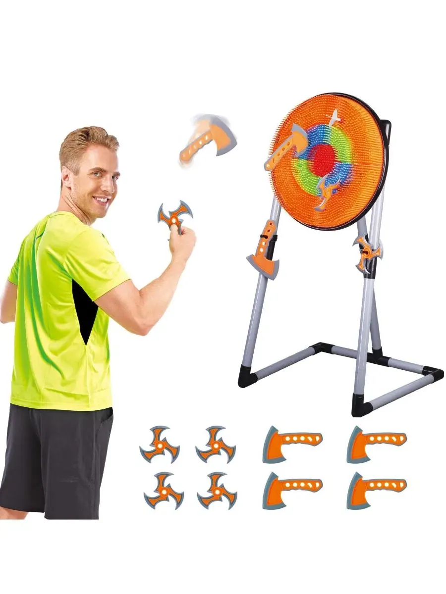 Набор для метания топоров TS1 Target Axe Throwing Set Contixo — изображение 5 из 8, оранжевый