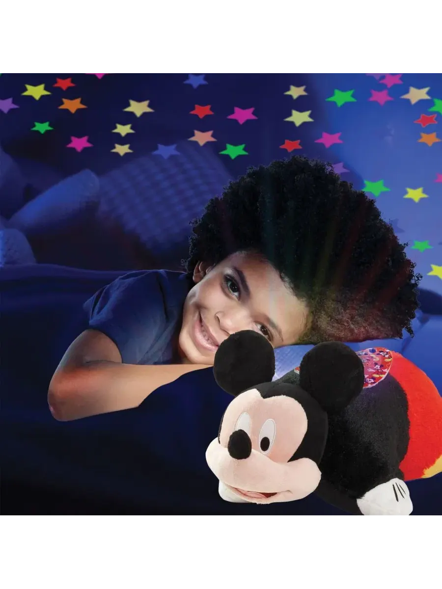 Мягкая игрушка-подушка с проектором Mickey Mouse Pillow Pets — изображение 5 из 8, красный