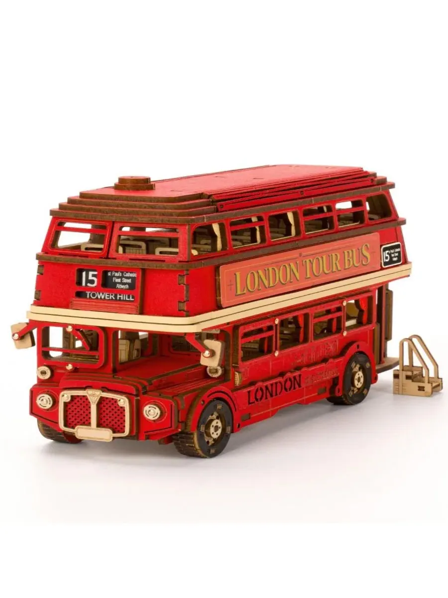 3D-пазл London Tour Bus Car Model Robotime
