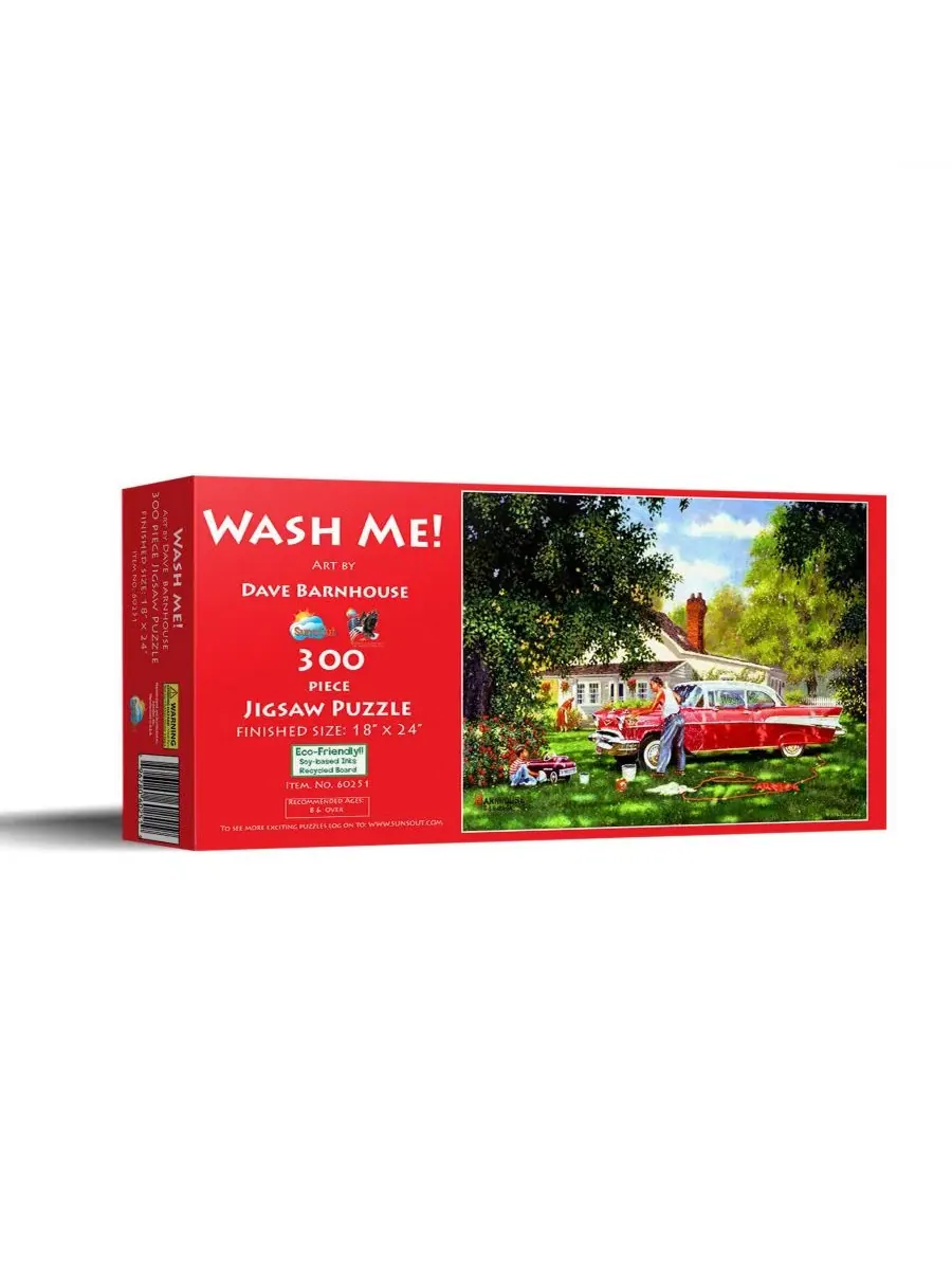 Пазл SunsOut Wash Me 300 деталей, 46x61 см, с автомобильным принтом