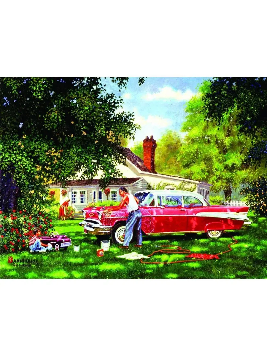 Пазл SunsOut Wash Me 300 деталей, 46x61 см, с автомобильным принтом — изображение 3 из 5, нет цвета
