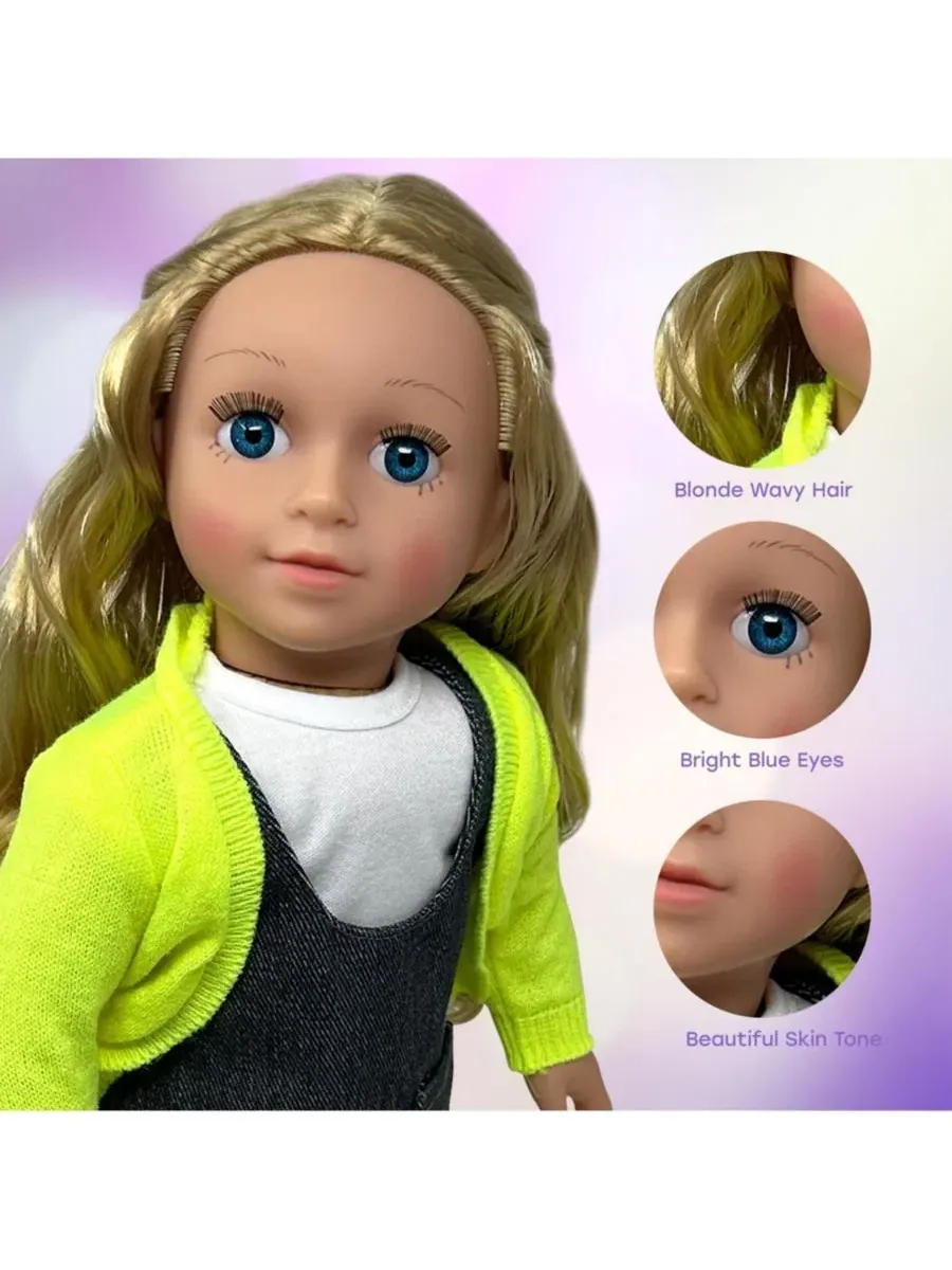 Куклы высотой 46 см с мягкими волосами и аксессуарами The New York Doll Collection — изображение 2 из 5, нет цвета