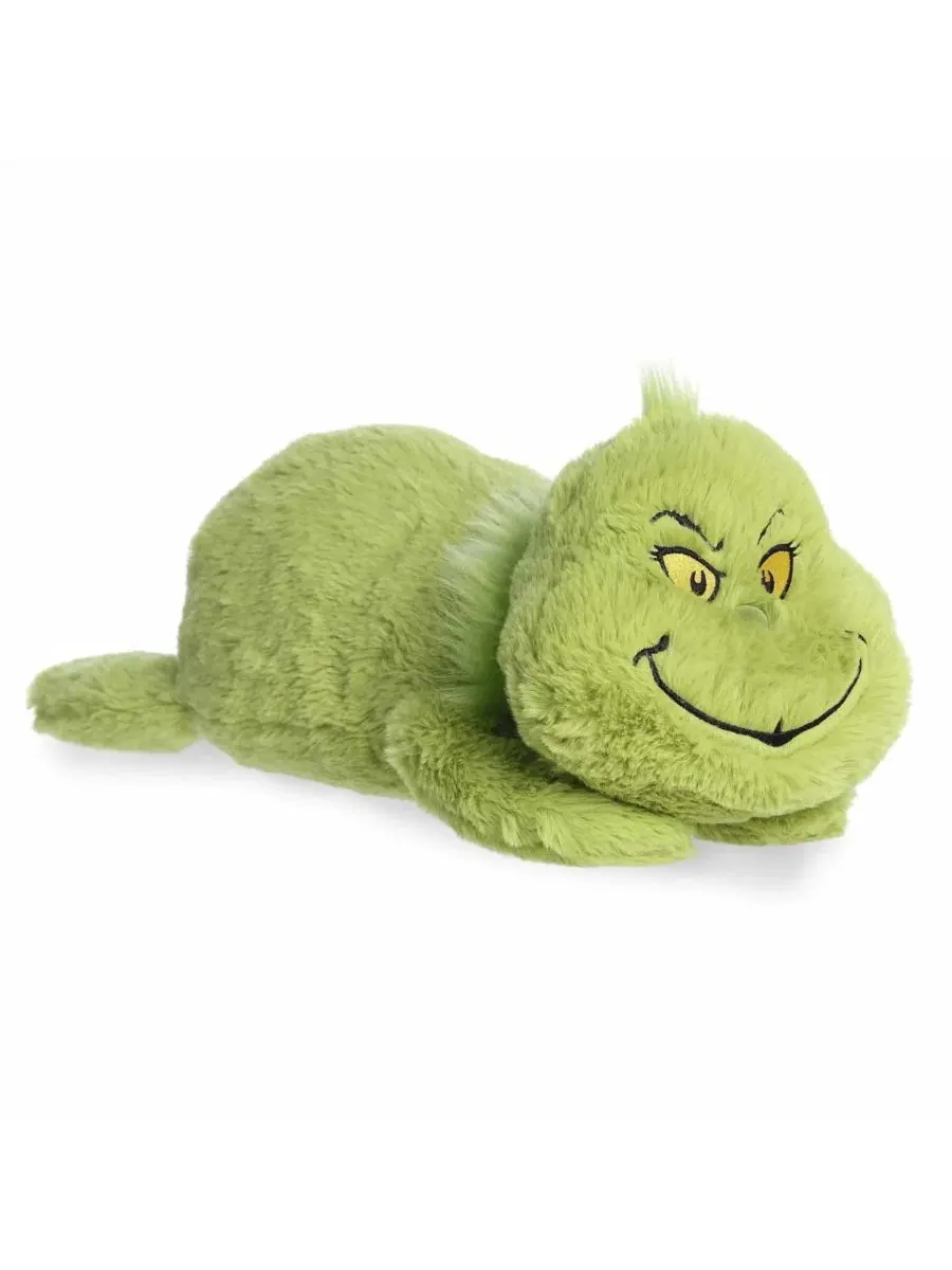 Большая плюшевая игрушка Snoozles Гринч из произведений Доктора Сьюза, зеленая, 44 см Aurora