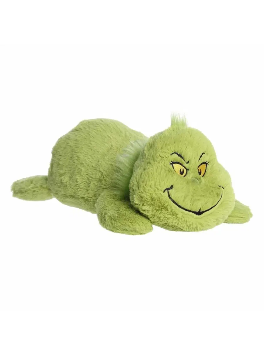 Большая плюшевая игрушка Snoozles Гринч из произведений Доктора Сьюза, зеленая, 44 см Aurora — изображение 2 из 5, зеленый