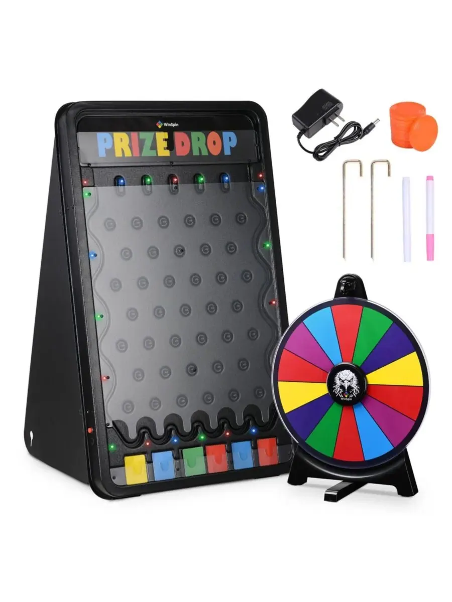 Игровой набор для розыгрыша призов с LED-подсветкой и колесом фортуны WinSpin