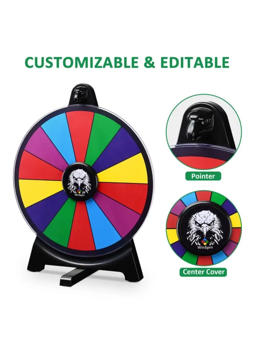 Игровой набор для розыгрыша призов с LED-подсветкой и колесом фортуны WinSpin — изображение 7 из 9, прозрачный