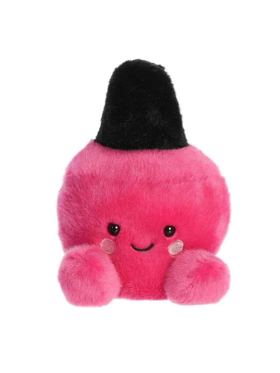 Миниатюрная плюшевая игрушка в виде кошечки, лак для ногтей, Palm Pals, розовый цвет, 10 см Aurora