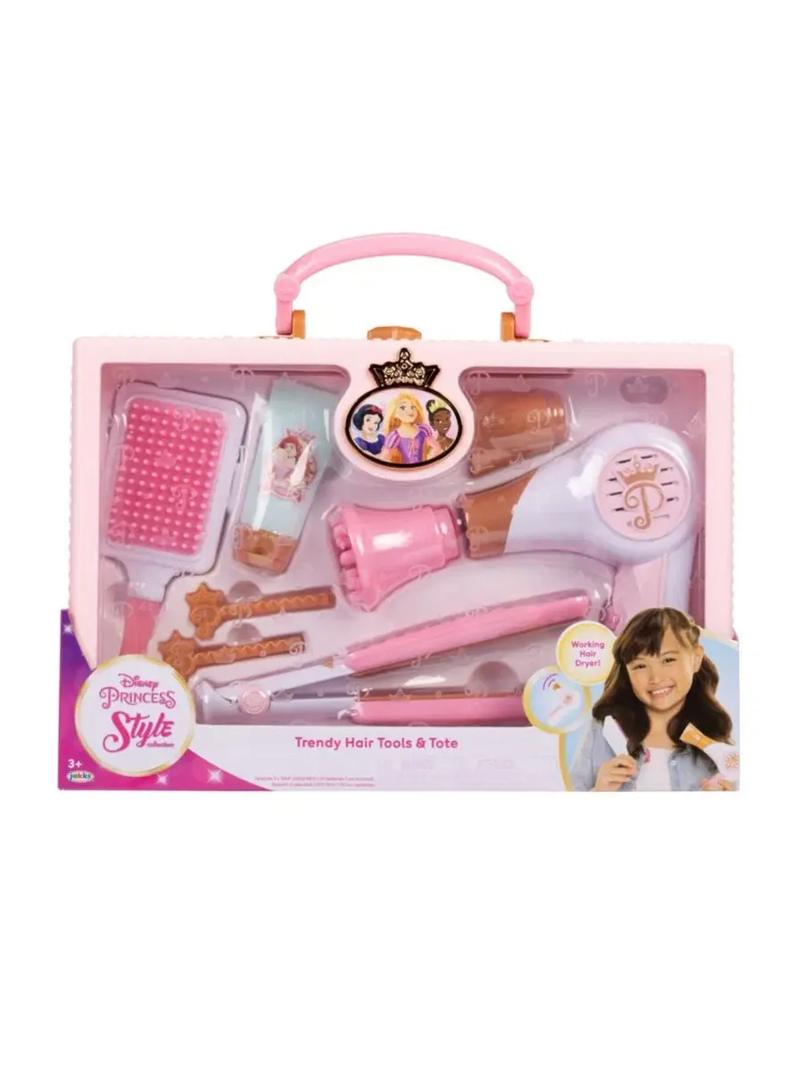 Игровой набор парикмахера с сумкой-тоут Disney Princess Style Collection Hair Tote — изображение 2 из 3, мульти
