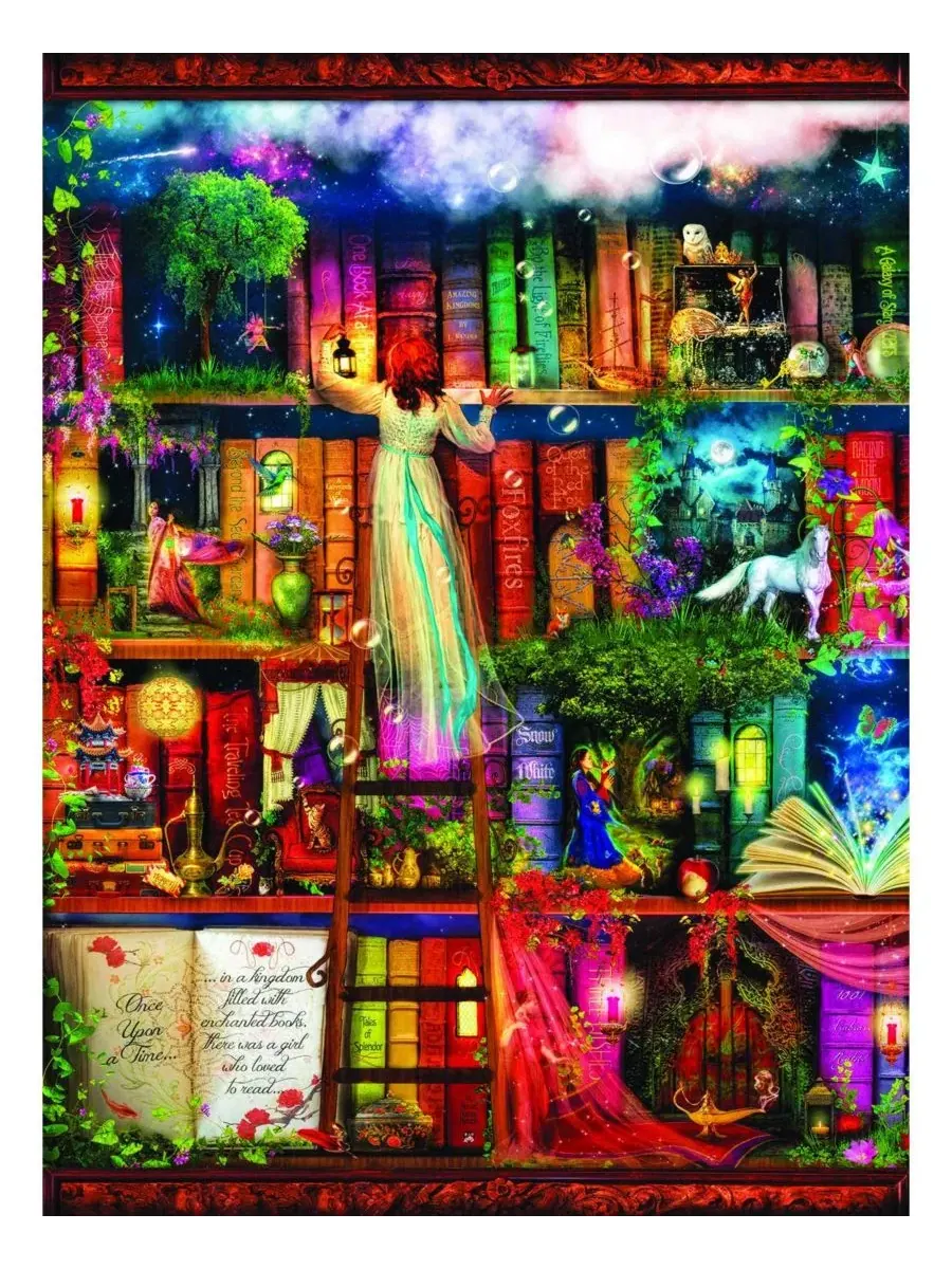 Пазл 1000 элементов «Treasure Hunt Bookshelf» SunsOut, 51x69 см — изображение 2 из 5, нет цвета