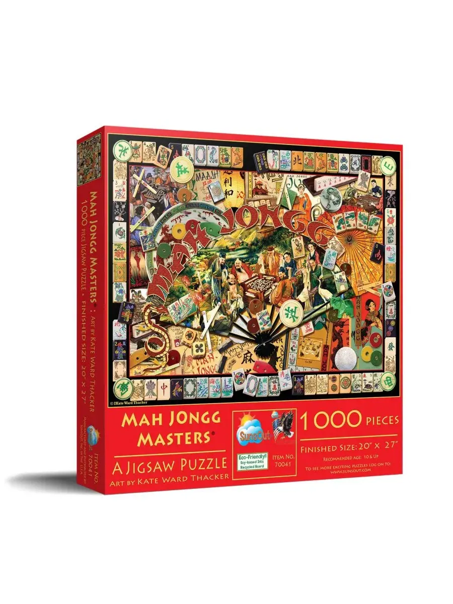 Пазл 1000 элементов Mah Jongg Masters SunsOut