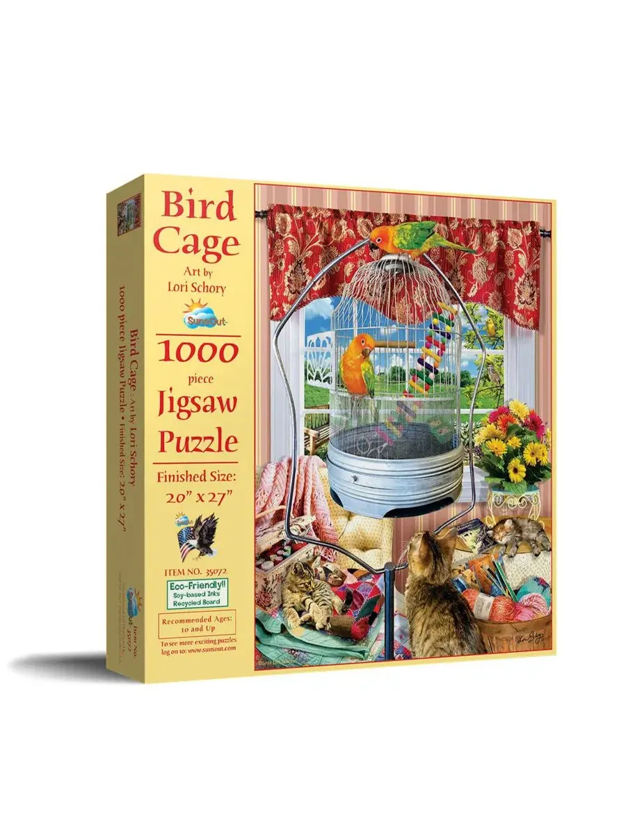 Пазл 1000 элементов с принтом Bird Cage pc SunsOut
