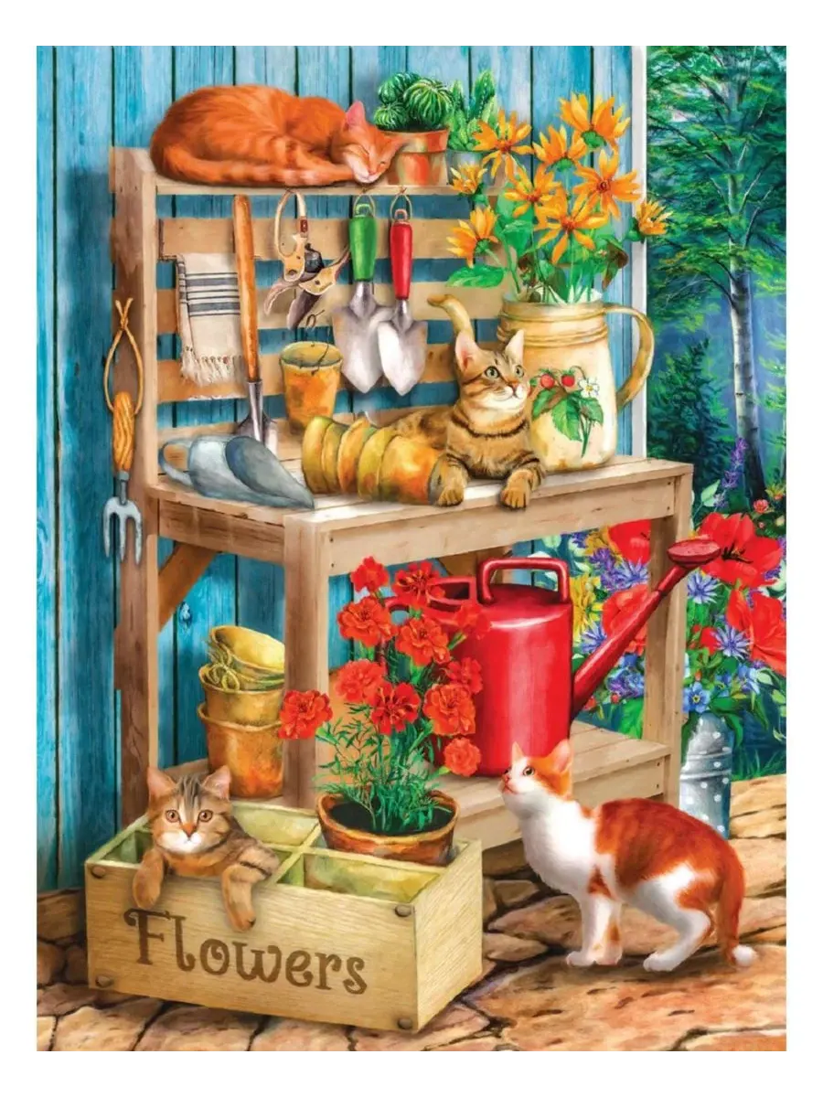 Пазл 1000 деталей Potting Table SunsOut — изображение 2 из 5, нет цвета