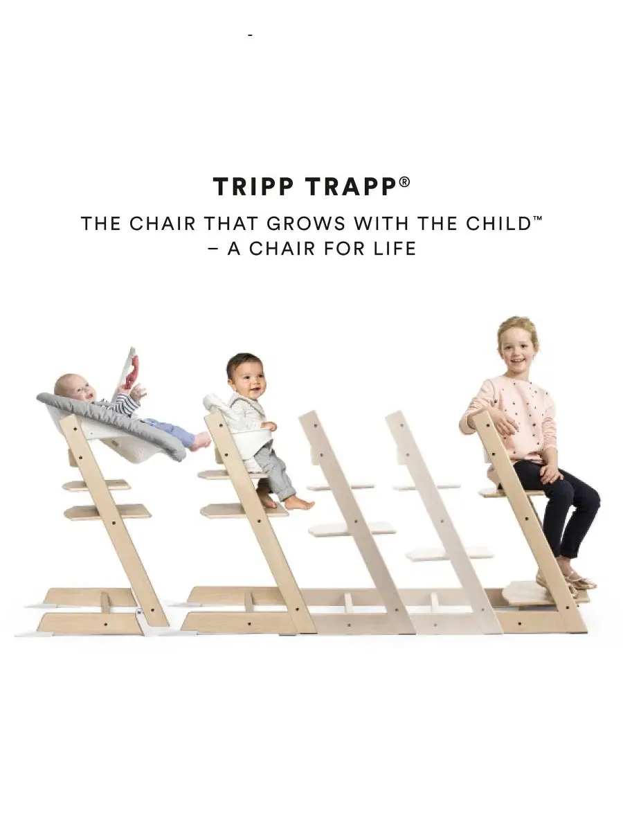 Детский стульчик для кормления Baby Tripp Trapp с подушкой, подносом и набором для новорожденных — изображение 4 из 7, черный