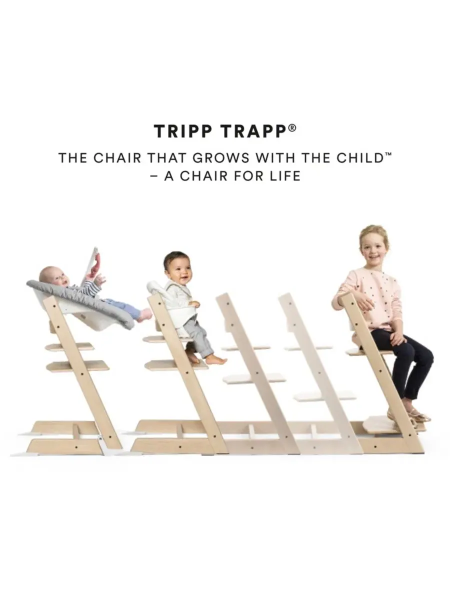 Детский стульчик для кормления Baby Tripp Trapp с подушкой, подносом и набором для новорожденных — изображение 4 из 8