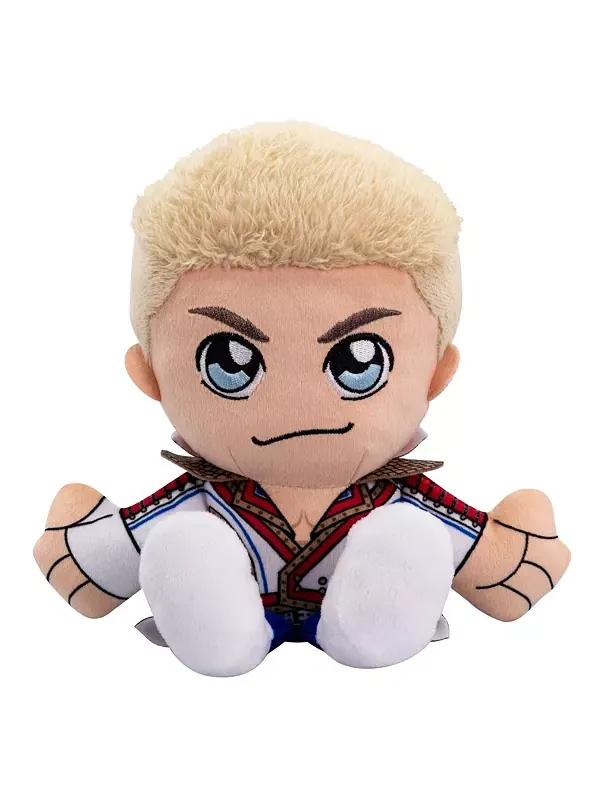 Сидящая плюшевая игрушка WWE Коди Роудс 8 дюймов Курича - мягкая игрушка в стиле чиби Bleacher — мульти