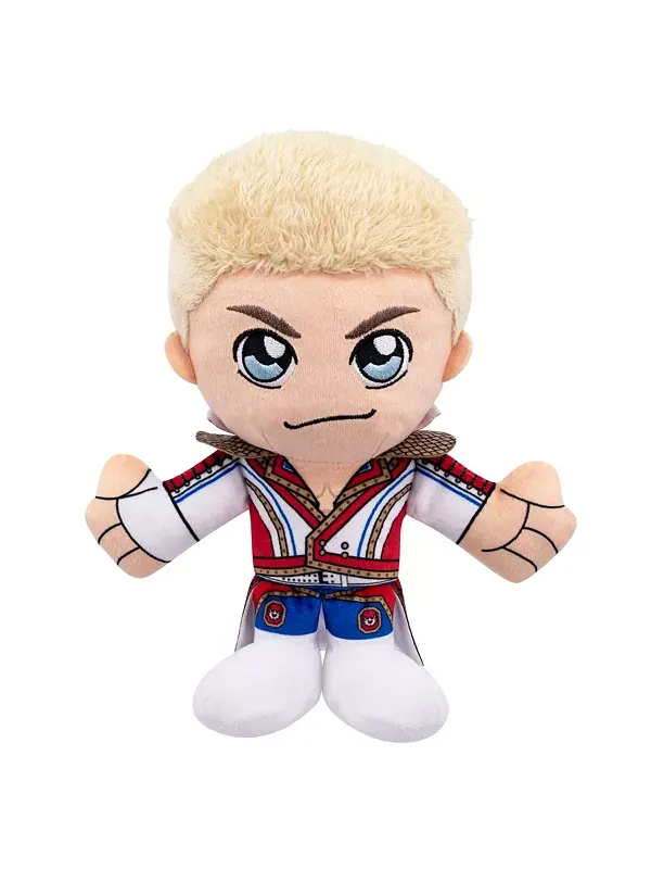 Сидящая плюшевая игрушка WWE Коди Роудс 8 дюймов Курича - мягкая игрушка в стиле чиби Bleacher — изображение 2 из 4, мульти