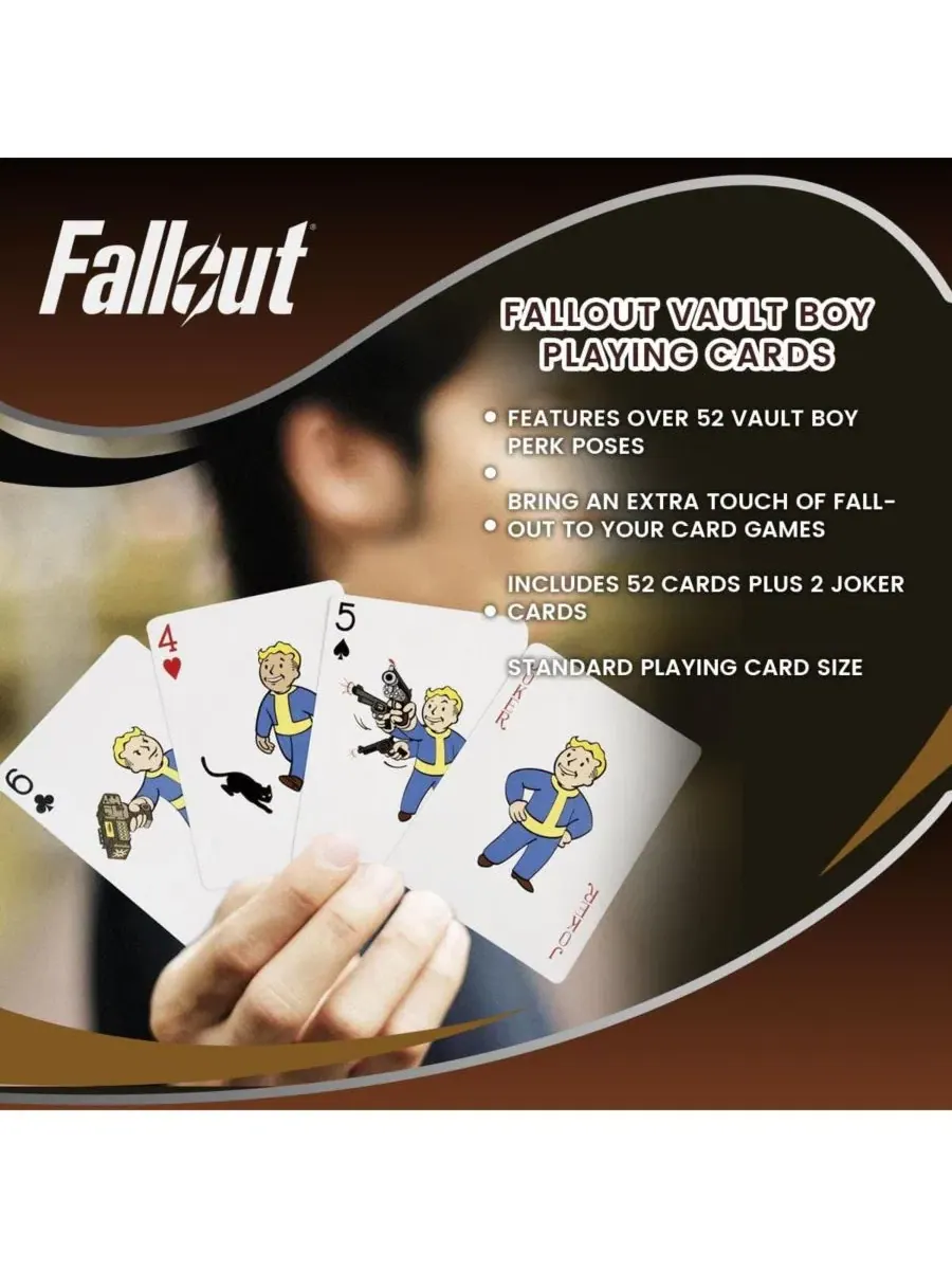 Игральные карты Fallout Vault Boy Just Funky — изображение 6 из 7, белый