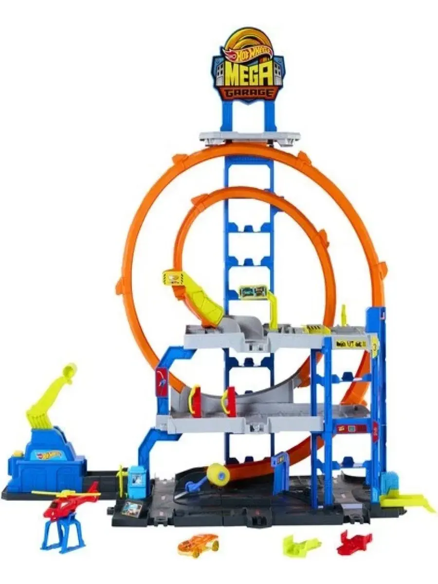Игровой набор Mega Loop Garage Hot Wheels