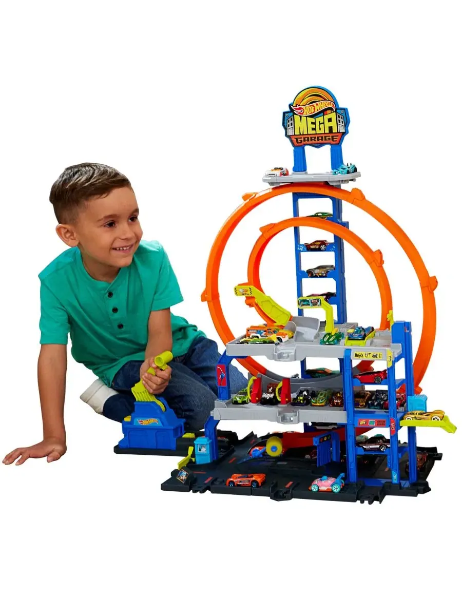 Игровой набор Mega Loop Garage Hot Wheels — изображение 2 из 8, нет цвета