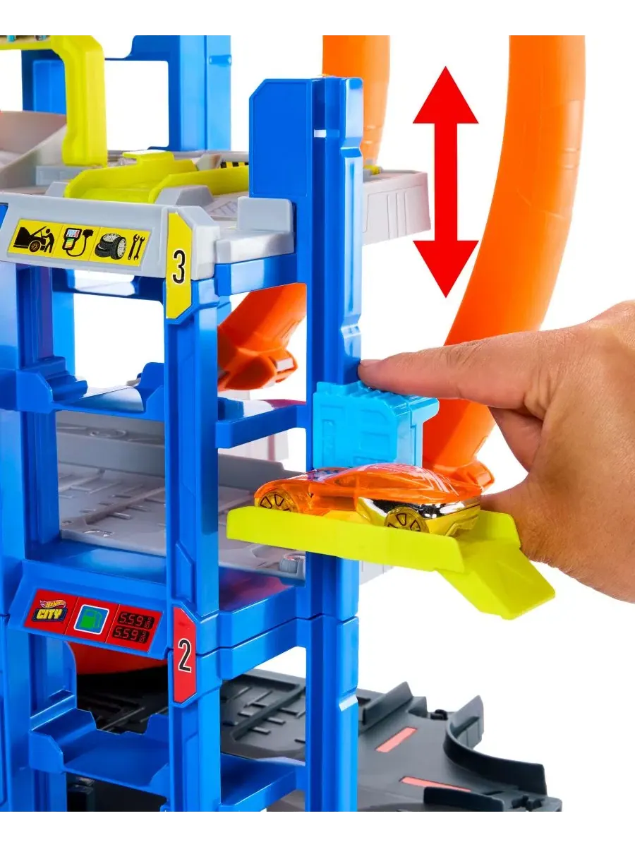 Игровой набор Mega Loop Garage Hot Wheels — изображение 6 из 8, нет цвета