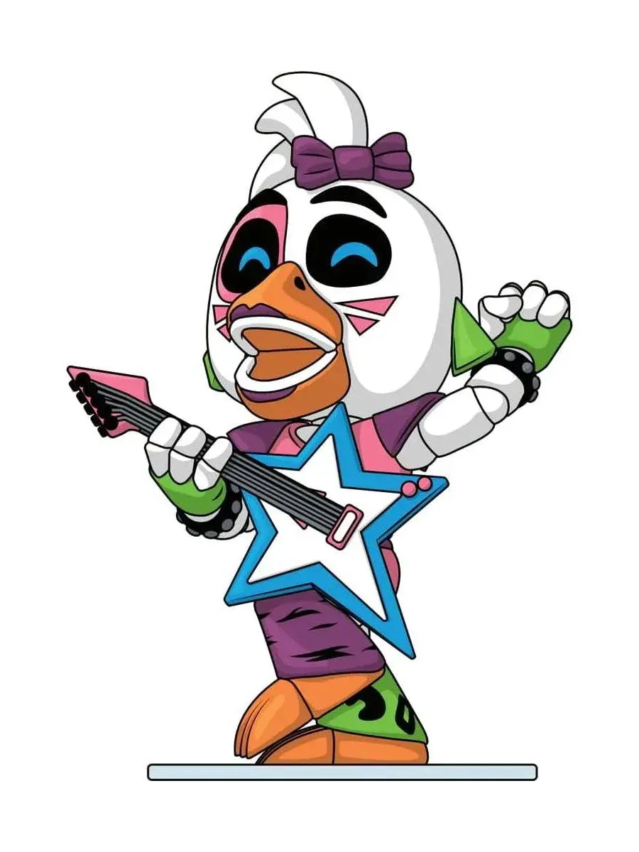 Коллекция Five Nights at Freddy's - Виниловая фигурка Glamrock Chica Youtooz — изображение 7 из 7, мульти