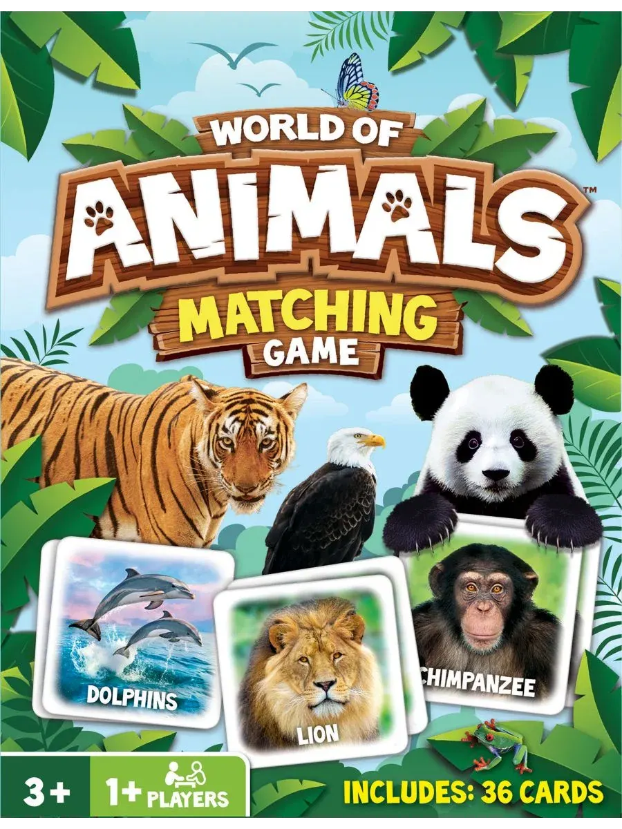 Игра на сопоставление «Мир животных» Masterpieces Puzzles