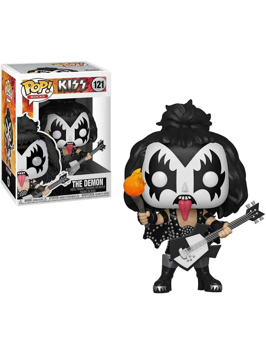 Виниловая фигурка The Demon, KISS Pop Rocks Funko