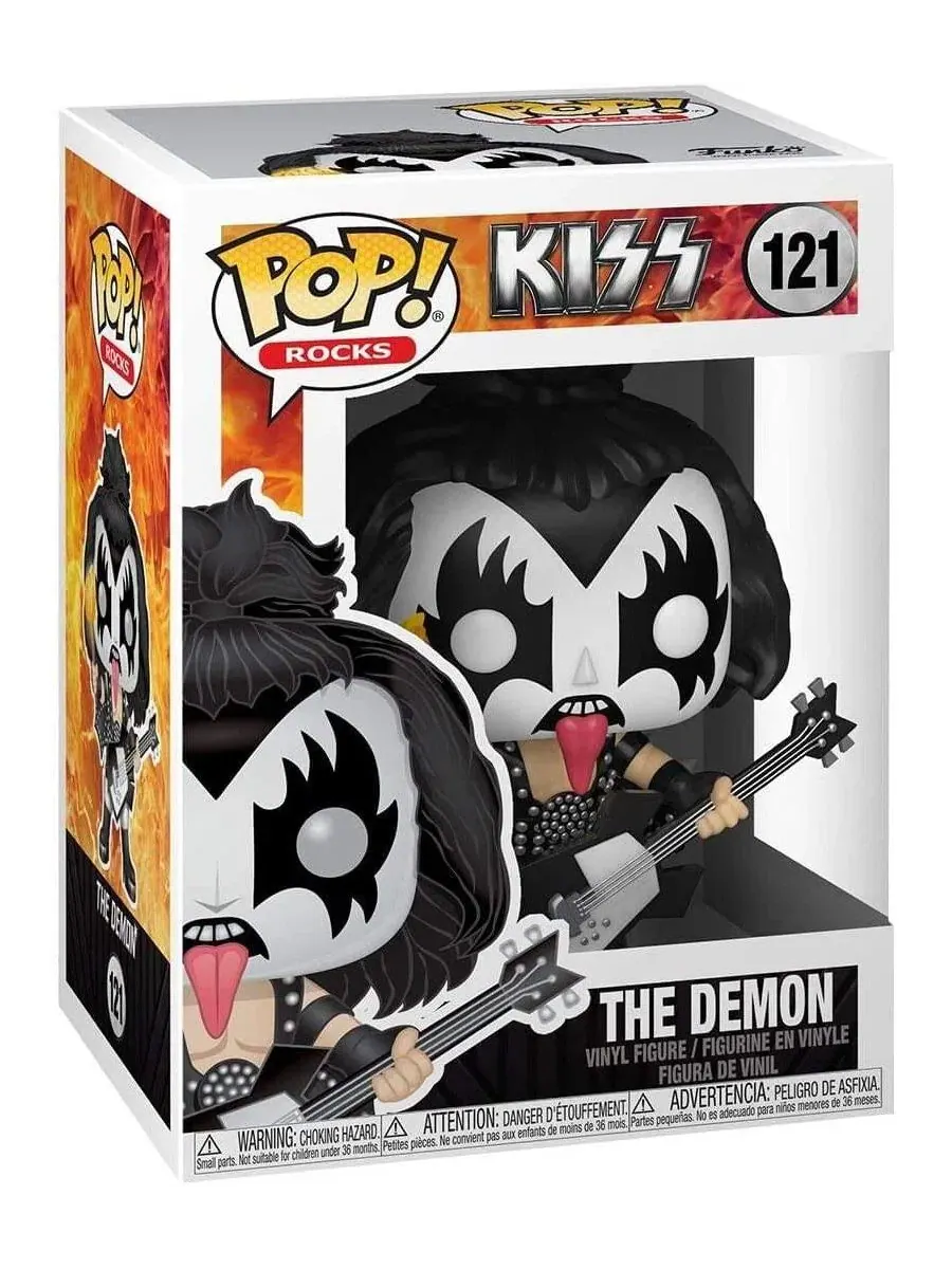 Виниловая фигурка The Demon, KISS Pop Rocks Funko — изображение 3 из 3, черный