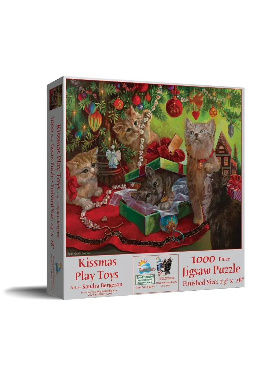 Рождественский пазл Kissmas Play Toys из 1000 деталей для взрослых Sunsout