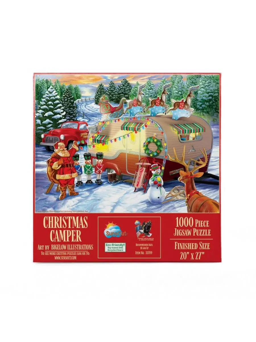 Пазл Christmas Campers 1000 элементов SunsOut — изображение 2 из 5, нет цвета