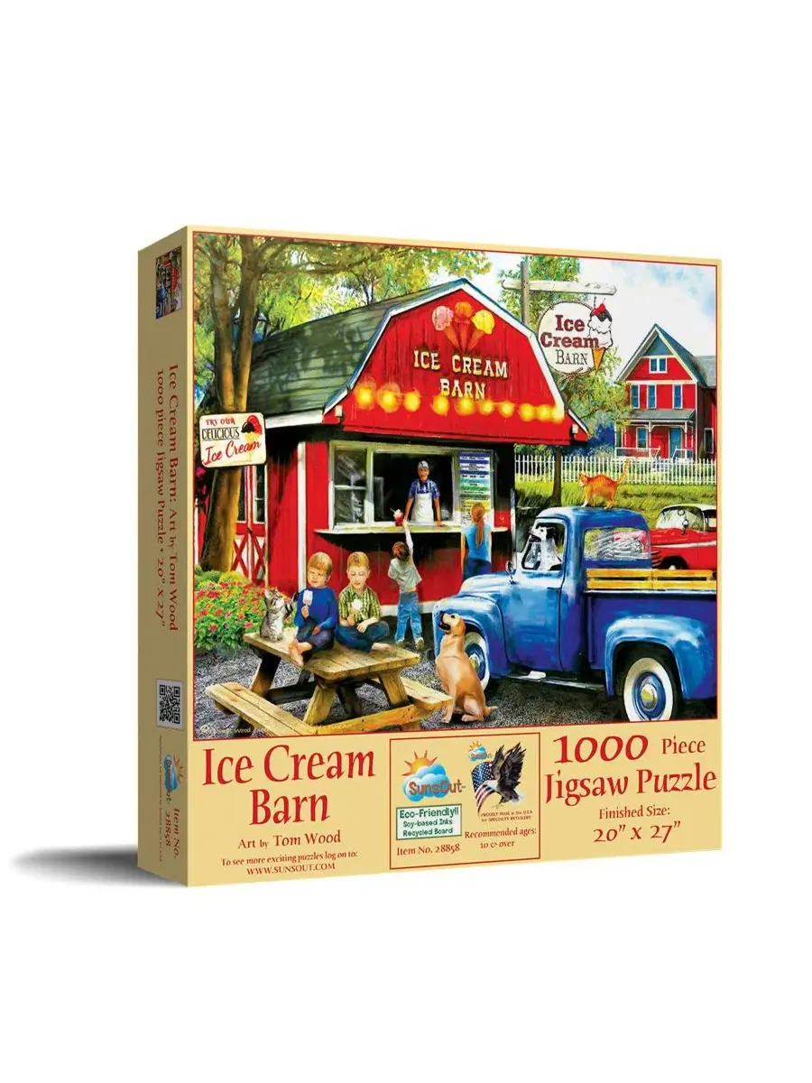 Пазл 1000 элементов The Ice Cream Barn SunsOut