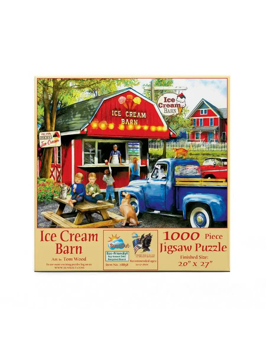 Пазл 1000 элементов The Ice Cream Barn SunsOut — изображение 4 из 5, нет цвета