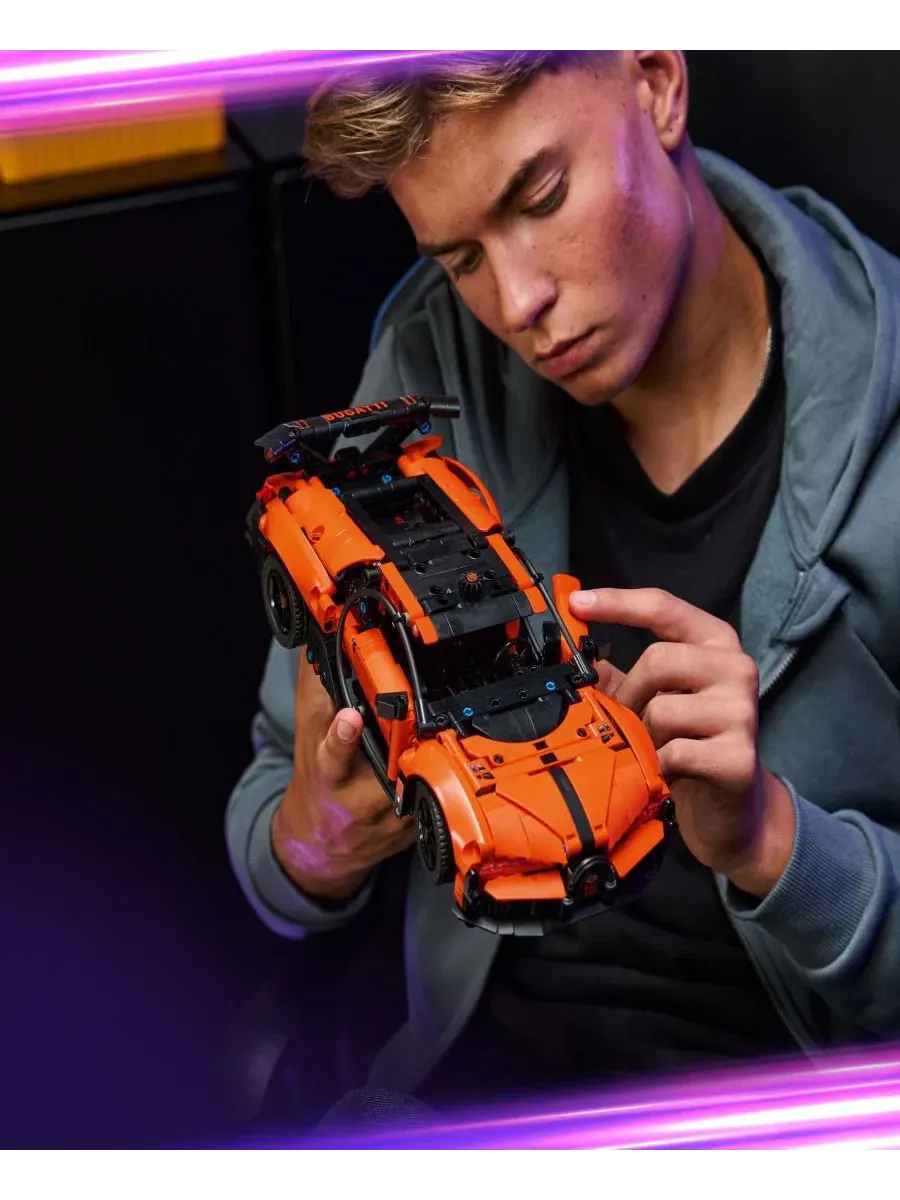 Конструктор Technic Bugatti Chiron Pur Sport Hypercar, номер 42222, 771 деталь Lego — изображение 5 из 6, нет цвета