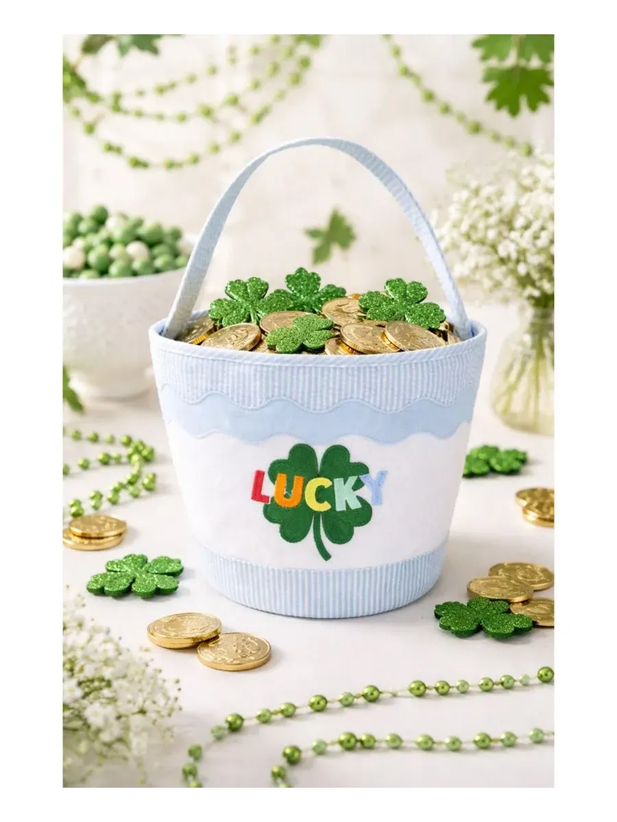 Сумка-шопер Lucky Shamrock Gift Tote Bits & Bows — изображение 3 из 3, синий