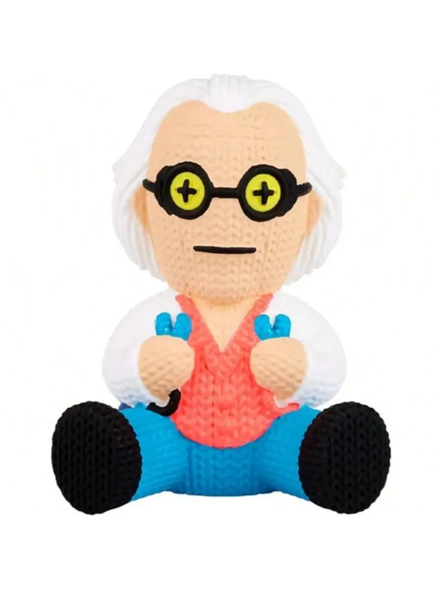 Виниловая фигурка Dr. Emmett Brown with Jumper Cables Blacklight Limited Edition Handmade By Robots