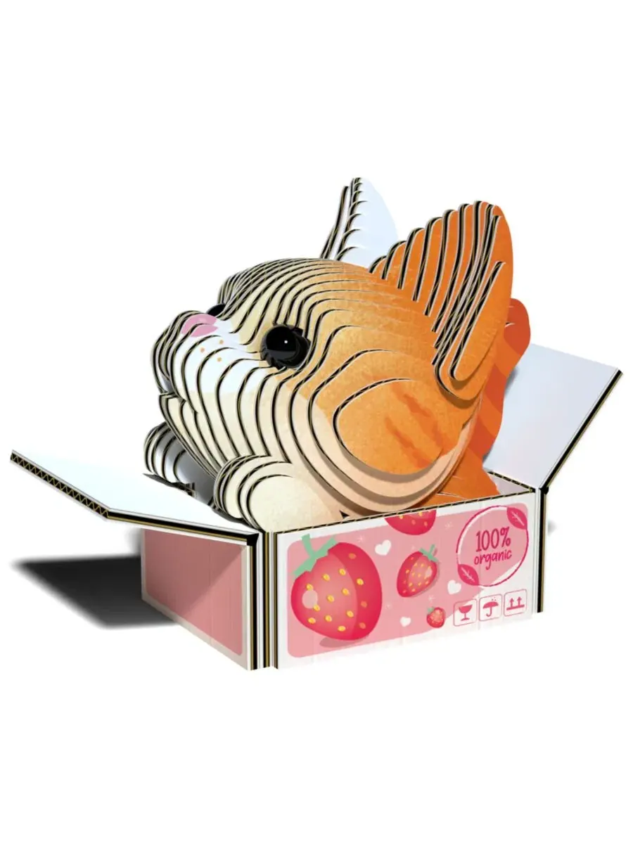 Головоломка «Кот - Тыква» (3D-модель) Eugy — изображение 2 из 3, нет цвета